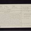 Bankhead, Watcarrick, NY29NE 12, Ordnance Survey index card, page number 1, Recto