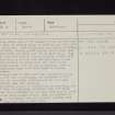 Rae Burn, NY29NE 16, Ordnance Survey index card, Recto