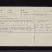 Raeburnfoot, NY29NE 17, Ordnance Survey index card, Recto
