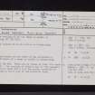 Glendinning, NY29NE 22, Ordnance Survey index card, page number 1, Recto