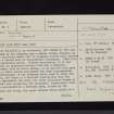 Camp Hill, Bailiehill, NY29SE 8, Ordnance Survey index card, page number 1, Recto