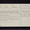 Twiglees, NY29SW 14, Ordnance Survey index card, Recto