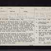 Lochmaben Stone, NY36NW 25, Ordnance Survey index card, page number 1, Recto