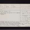 Gilnockie, NY37NE 2, Ordnance Survey index card, page number 1, Recto
