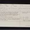 New Woodhead, NY37NE 10, Ordnance Survey index card, Recto