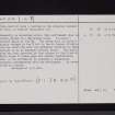 Terrona, NY38NE 8, Ordnance Survey index card, page number 2, Verso