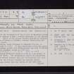 Wauchope, Old Parish Church, NY38SE 2, Ordnance Survey index card, page number 1, Recto