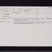 Broomholm, NY38SE 7, Ordnance Survey index card, page number 2, Recto