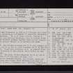 Broomholm, NY38SE 7, Ordnance Survey index card, page number 1, Recto
