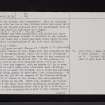 Broomholm, NY38SE 7, Ordnance Survey index card, page number 3, Recto