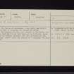 Battle Of Arkinholm, NY38SE 15, Ordnance Survey index card, Recto