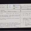 Calfield, NY38SW 3, Ordnance Survey index card, page number 1, Recto
