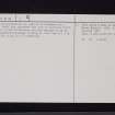 Calfield, NY38SW 3, Ordnance Survey index card, page number 2, Verso