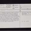 Cleuchfoot, NY38SW 8, Ordnance Survey index card, page number 1, Recto