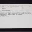 Arresgill, NY38SW 32, Ordnance Survey index card, Recto