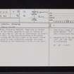 Fiddleton Bankend, NY39NE 7, Ordnance Survey index card, page number 1, Recto