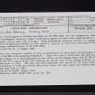 Glenshanna Burn, Louisa Mine, NY39NW 10, Ordnance Survey index card, Recto