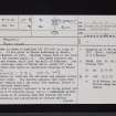 Arkleton, Tower, NY39SE 17, Ordnance Survey index card, page number 1, Recto
