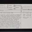 Kirk Hill, NY48NE 1, Ordnance Survey index card, page number 1, Recto