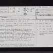 Foulshiels, NY49SE 4, Ordnance Survey index card, page number 1, Recto
