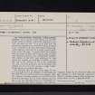 Caddrounburn Culvert, NY59NE 4, Ordnance Survey index card, Recto