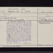 Ninestone Rig, NY59NW 2, Ordnance Survey index card, Recto