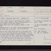 Riccarton Tower, NY59NW 5, Ordnance Survey index card, page number 1, Recto