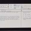 Heuchhoushil, NY59SW 3, Ordnance Survey index card, page number 1, Recto