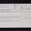 Nether Riccarton, NY59SW 9, Ordnance Survey index card, page number 1, Recto
