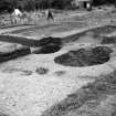 View looking NE of trench AII with scale for Old Windsor, Kingsbury, Berkshire, England. 