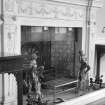 Interior view of Culzean Castle showing fireplace in Dining Room.