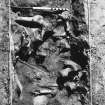 Excavation photograph - skeleton 6 trench 6 articulated bones, from S