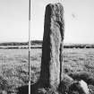 View of standing stone from N.