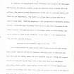 Kingsbury excavation draft contained in correspondence from 1976 for Old Windsor, Kingsbury, Berkshire, England.