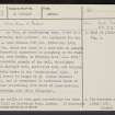 East Barns, NT77NW 3, Ordnance Survey index card, Page 1, Recto