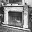 Interior.
NW entrance hall, detail of fireplace