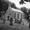 View of Bonkyl and Preston Parish Church S entrance elevation from SW.