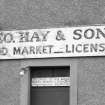 Detail of shop signage.