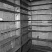 Interior.
First floor, view of library.