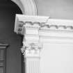 Interior.
Detail of cornice, pilaster and capital.