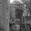 View from SE along NW side of mill, with kiln in the background