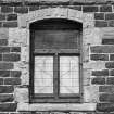 Detail of typical window, showing masonry (sandstone and whinstone)