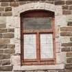 Detail of typical window, showing masonry (sandstone and whinstone)