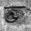 Detail of iron ring on slipway