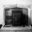 Interior.
Service wing, E room, detail of fireplace.