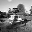 Formal area, garden seat, detail