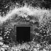 View of entrance to burial vault.