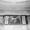 Interior, detail of third floor library frieze