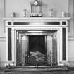 Paxton House, interior.  Principal floor.  Drawing-room, detail of fireplace.