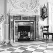 Paxton House, interior.  Principal floor.   Entrance hall, detail of fireplace.
